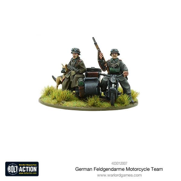 German Fledgendarme motorcycle team Miniatures|Figurines Warlord Games  | Multizone: Comics And Games