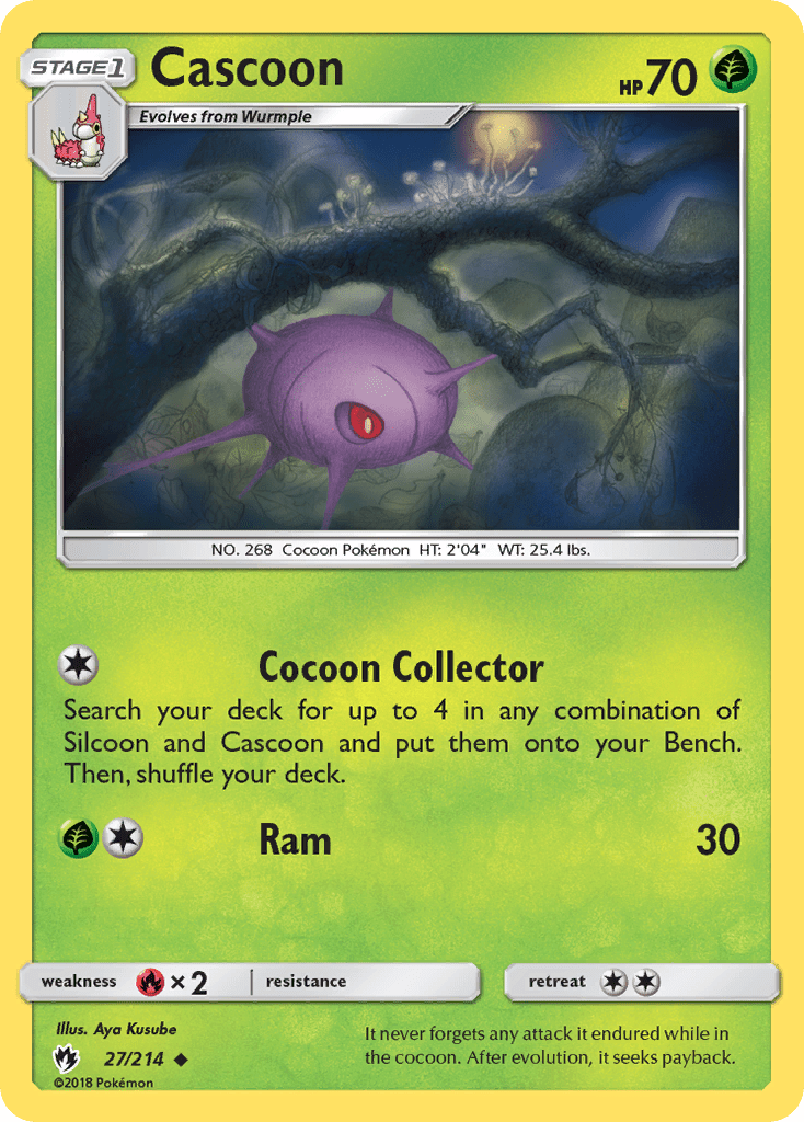Cascoon (27/214) [Sun & Moon: Lost Thunder] Pokemon Single Pokémon  | Multizone: Comics And Games