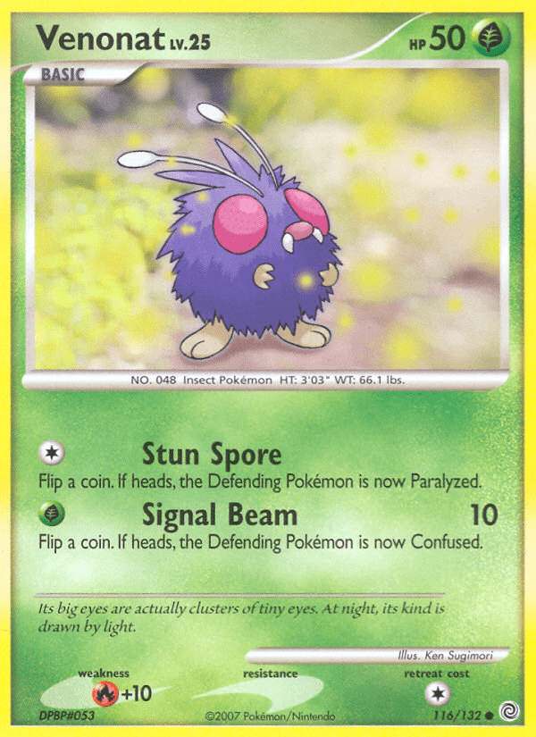 Venonat (116/132) [Diamond & Pearl: Secret Wonders] Pokemon Single Pokémon  | Multizone: Comics And Games