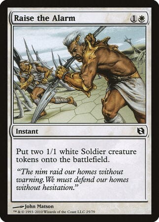 Raise the Alarm [Duel Decks: Elspeth vs. Tezzeret] MTG Single Magic: The Gathering  | Multizone: Comics And Games