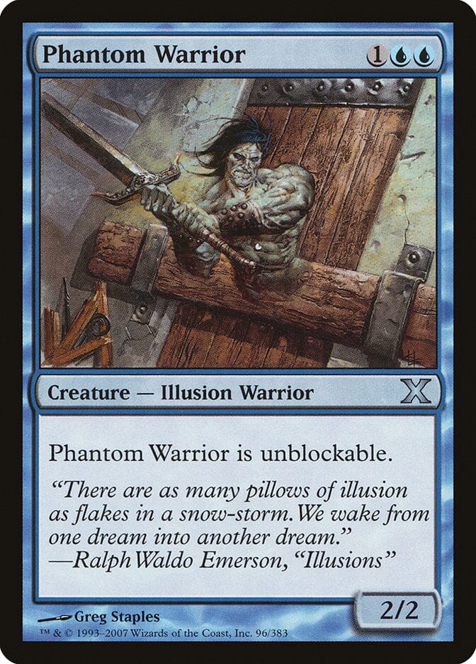 Phantom Warrior [Tenth Edition] MTG Single Magic: The Gathering  | Multizone: Comics And Games