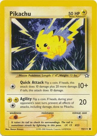 Pikachu (70/111) [Neo Genesis Unlimited] Pokemon Single Pokémon  | Multizone: Comics And Games