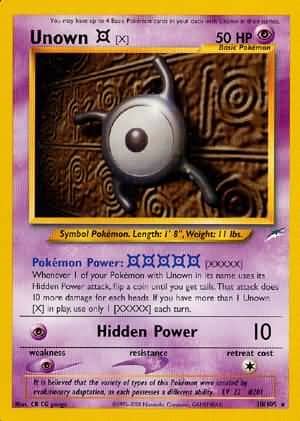 Unown [X] (30/105) [Neo Destiny Unlimited] Pokemon Single Pokémon  | Multizone: Comics And Games