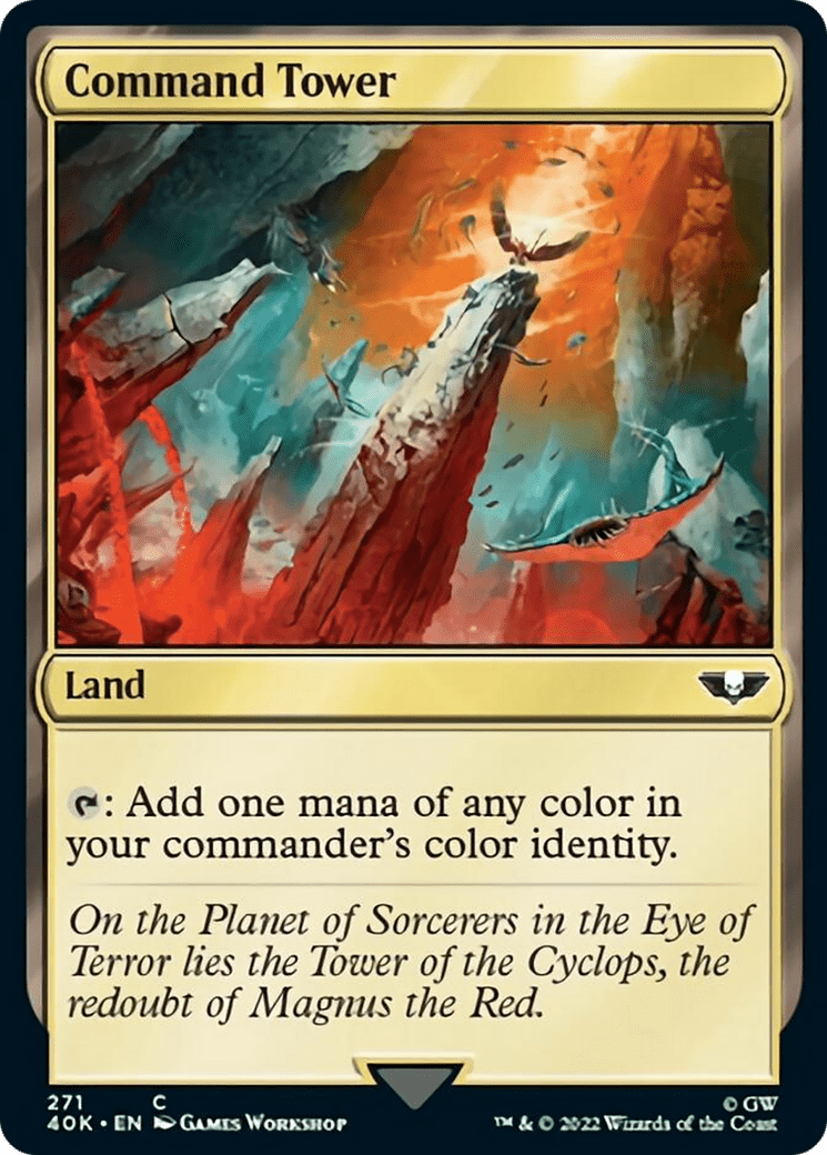 Command Tower (271) [Universes Beyond: Warhammer 40,000] MTG Single Magic: The Gathering  | Multizone: Comics And Games