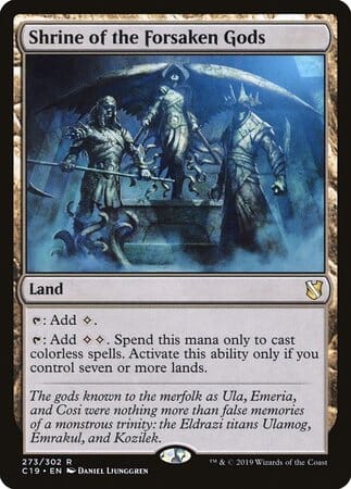 Shrine of the Forsaken Gods [Commander 2019] MTG Single Magic: The Gathering  | Multizone: Comics And Games