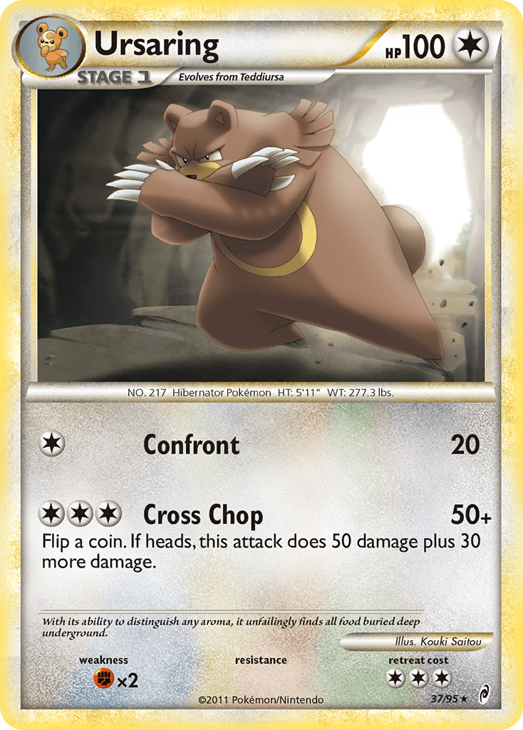 Ursaring (37/95) [HeartGold & SoulSilver: Call of Legends] Pokemon Single Pokémon  | Multizone: Comics And Games