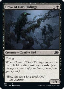 Crow of Dark Tidings [Jumpstart 2022] MTG Single Magic: The Gathering  | Multizone: Comics And Games