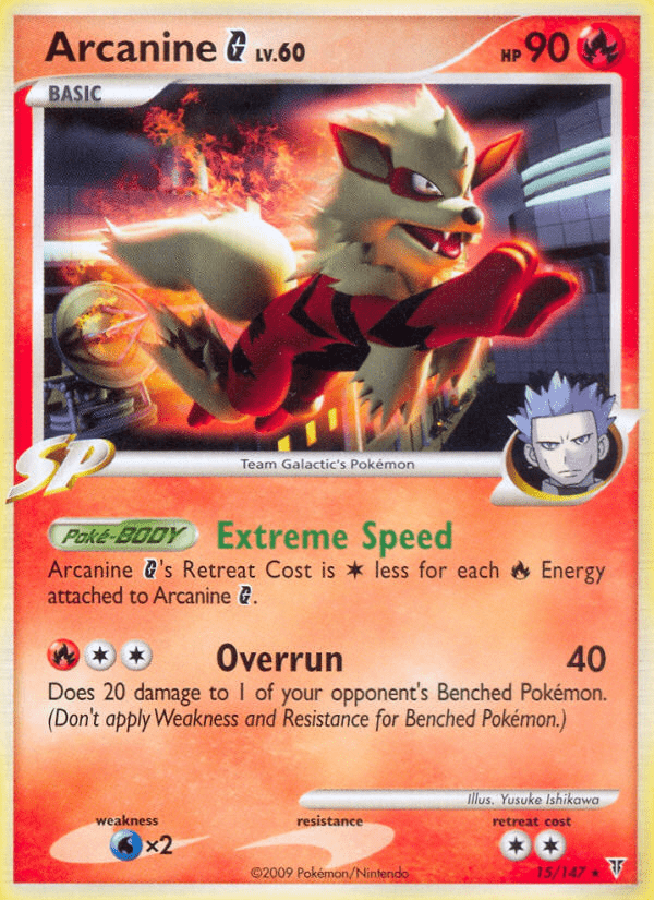 Arcanine G (15/147) [Platinum: Supreme Victors] Pokemon Single Pokémon  | Multizone: Comics And Games