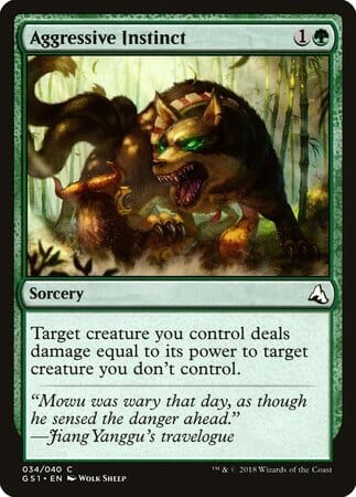 Aggressive Instinct [Global Series Jiang Yanggu & Mu Yanling] MTG Single Magic: The Gathering  | Multizone: Comics And Games