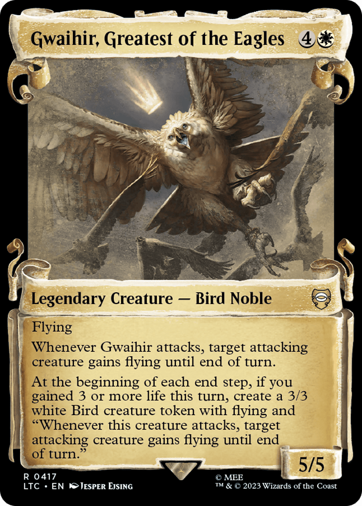 Gwaihir, Greatest of the Eagles [The Lord of the Rings: Tales of Middle-Earth Commander Showcase Scrolls] MTG Single Magic: The Gathering  | Multizone: Comics And Games