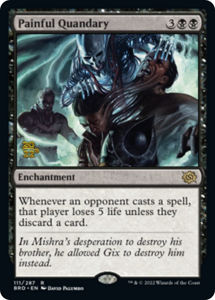 Painful Quandary [The Brothers' War: Prerelease Promos] MTG Single Magic: The Gathering  | Multizone: Comics And Games