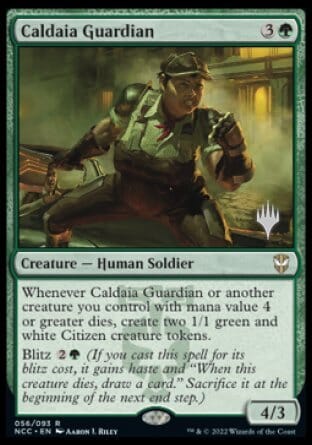 Caldaia Guardian (Promo Pack) [Streets of New Capenna Commander Promos] MTG Single Magic: The Gathering  | Multizone: Comics And Games