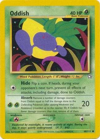 Oddish (68/111) [Neo Genesis Unlimited] Pokemon Single Pokémon  | Multizone: Comics And Games