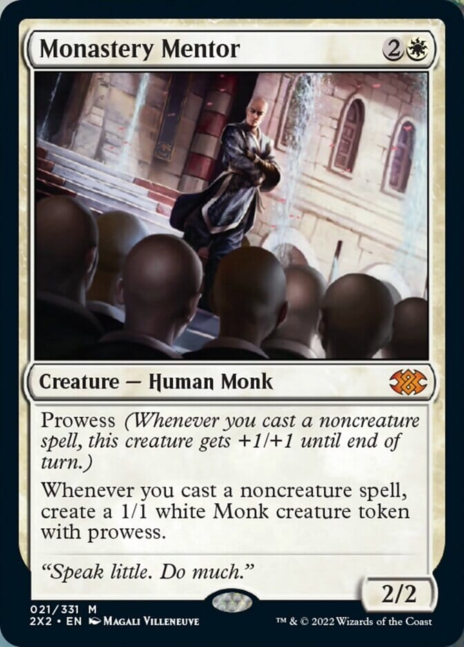 Monastery Mentor [Double Masters 2022] MTG Single Magic: The Gathering  | Multizone: Comics And Games