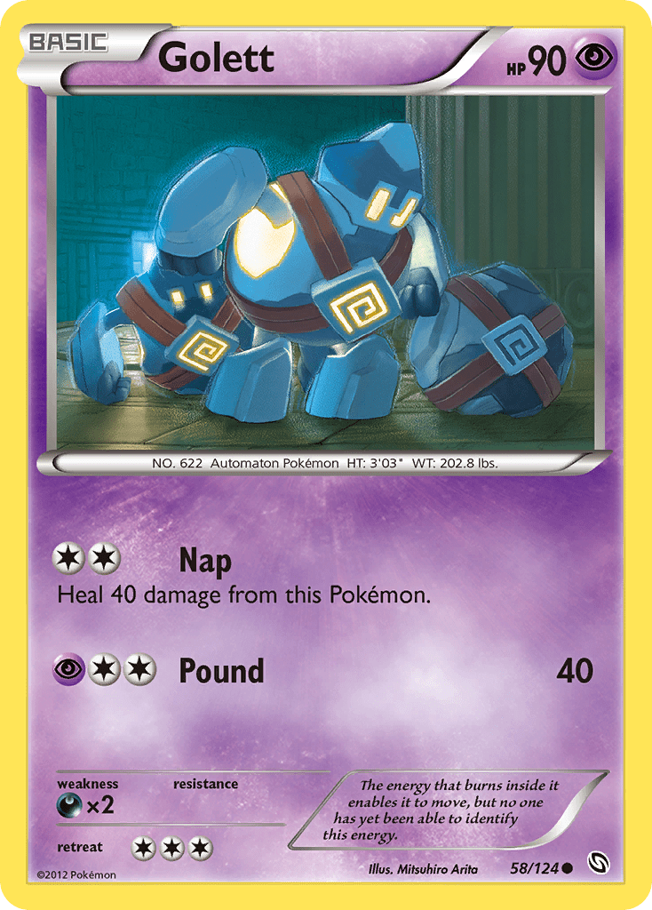 Golett (58/124) [Black & White: Dragons Exalted] Pokemon Single Pokémon  | Multizone: Comics And Games