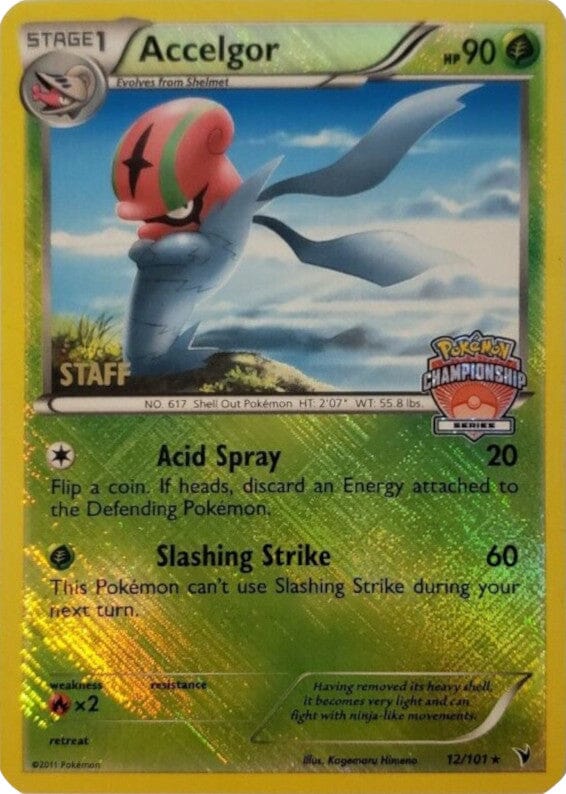 Accelgor (12/101) (Championship Series) (Staff) [Black & White: Noble Victories] Pokemon Single Pokémon  | Multizone: Comics And Games