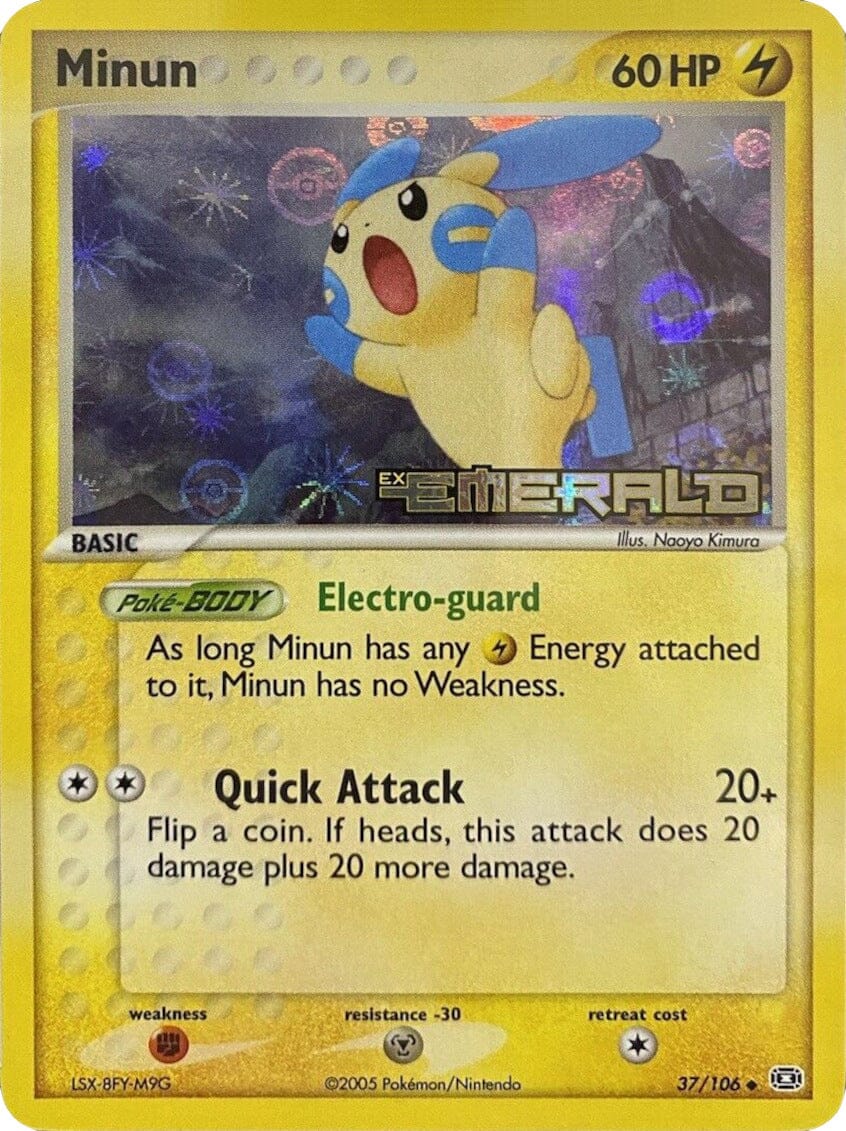 Minun (37/106) (Stamped) [EX: Emerald] Pokemon Single Pokémon  | Multizone: Comics And Games