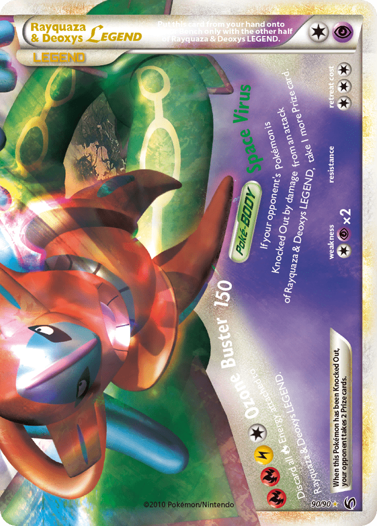 Rayquaza & Deoxys LEGEND (90/90) [HeartGold & SoulSilver: Undaunted] Pokemon Single Pokémon  | Multizone: Comics And Games