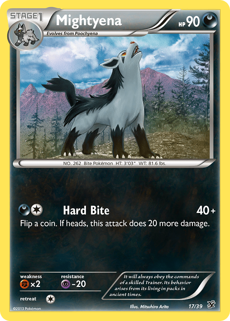 Mightyena (17/39) [XY: Kalos Starter Set] Pokemon Single Pokémon  | Multizone: Comics And Games
