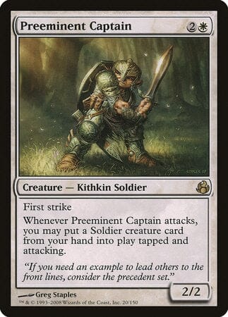 Preeminent Captain [Morningtide] MTG Single Magic: The Gathering  | Multizone: Comics And Games