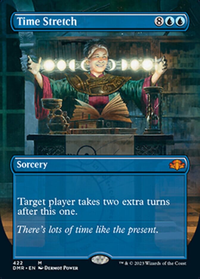 Time Stretch (Borderless Alternate Art) [Dominaria Remastered] MTG Single Magic: The Gathering  | Multizone: Comics And Games