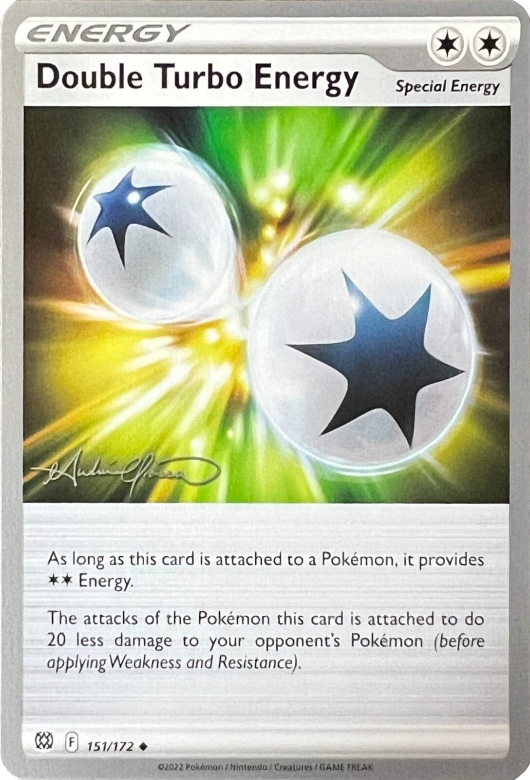 Double Turbo Energy (151/172) (The Shape of Mew - Andre Chiasson) [World Championships 2022] Pokemon Single Pokémon  | Multizone: Comics And Games