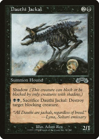 Dauthi Jackal [Exodus] MTG Single Magic: The Gathering  | Multizone: Comics And Games