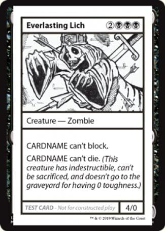 Everlasting Lich (2021 Edition) [Mystery Booster Playtest Cards] MTG Single Magic: The Gathering  | Multizone: Comics And Games
