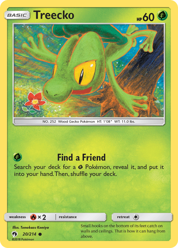 Treecko (20/214) [Sun & Moon: Lost Thunder] Pokemon Single Pokémon  | Multizone: Comics And Games