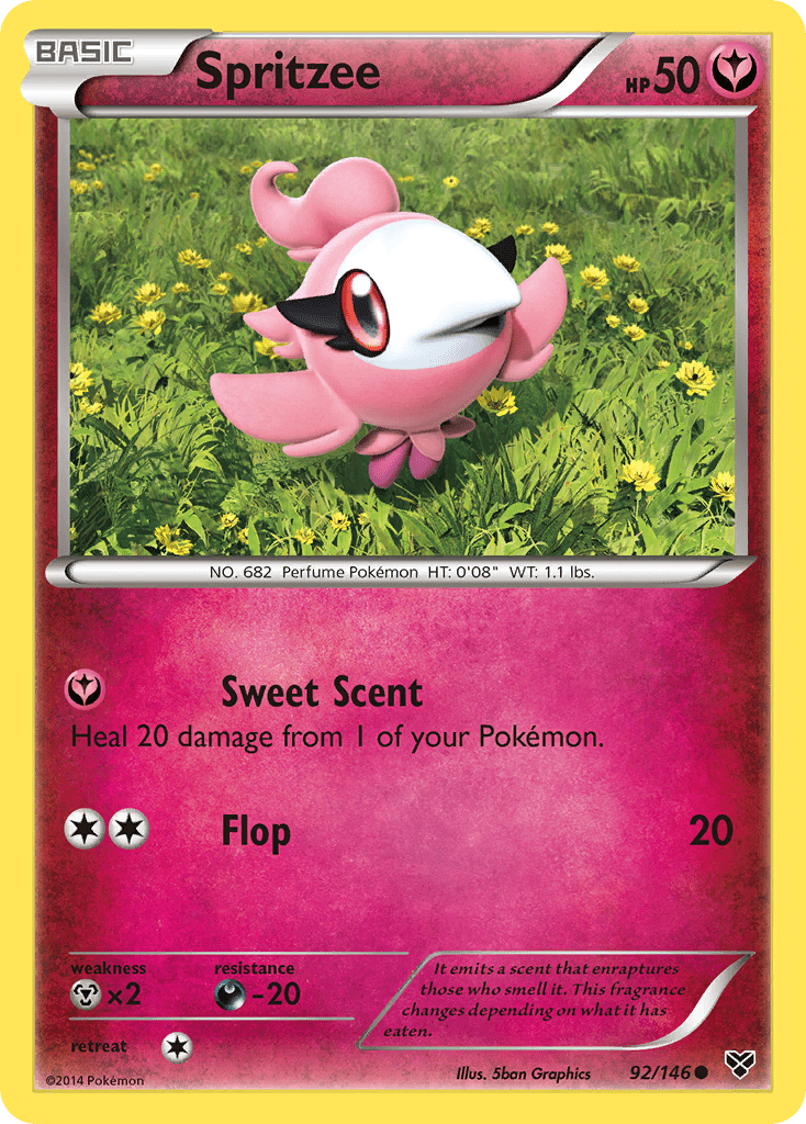 Spritzee (92/146) [XY: Base Set] Pokemon Single Pokémon  | Multizone: Comics And Games