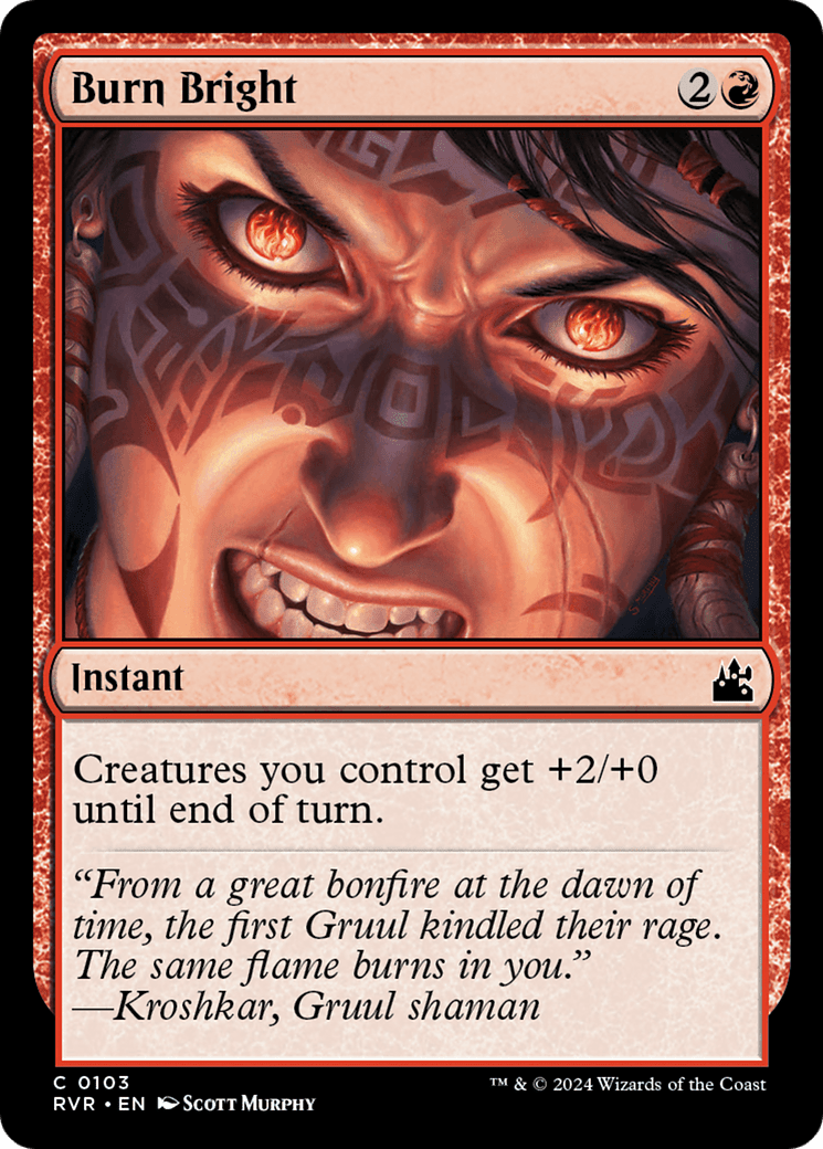 Burn Bright [Ravnica Remastered] MTG Single Magic: The Gathering  | Multizone: Comics And Games