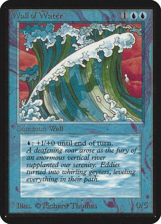 Wall of Water [Limited Edition Alpha] MTG Single Magic: The Gathering  | Multizone: Comics And Games