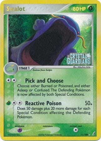 Swalot (11/100) (Stamped) [EX: Crystal Guardians] Pokemon Single Pokémon  | Multizone: Comics And Games