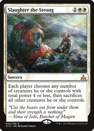 Slaughter the Strong [Rivals of Ixalan] MTG Single Magic: The Gathering  | Multizone: Comics And Games