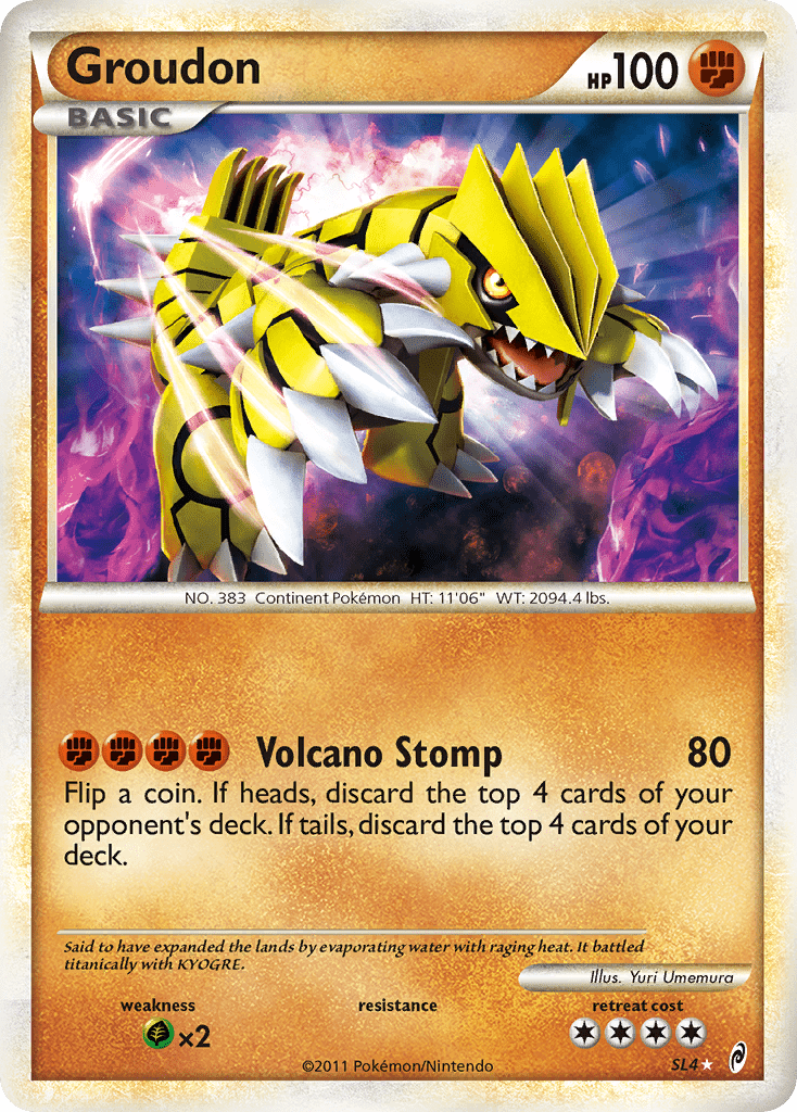 Groudon (SL4) [HeartGold & SoulSilver: Call of Legends] Pokemon Single Pokémon  | Multizone: Comics And Games