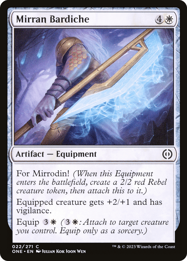 Mirran Bardiche [Phyrexia: All Will Be One] MTG Single Magic: The Gathering  | Multizone: Comics And Games