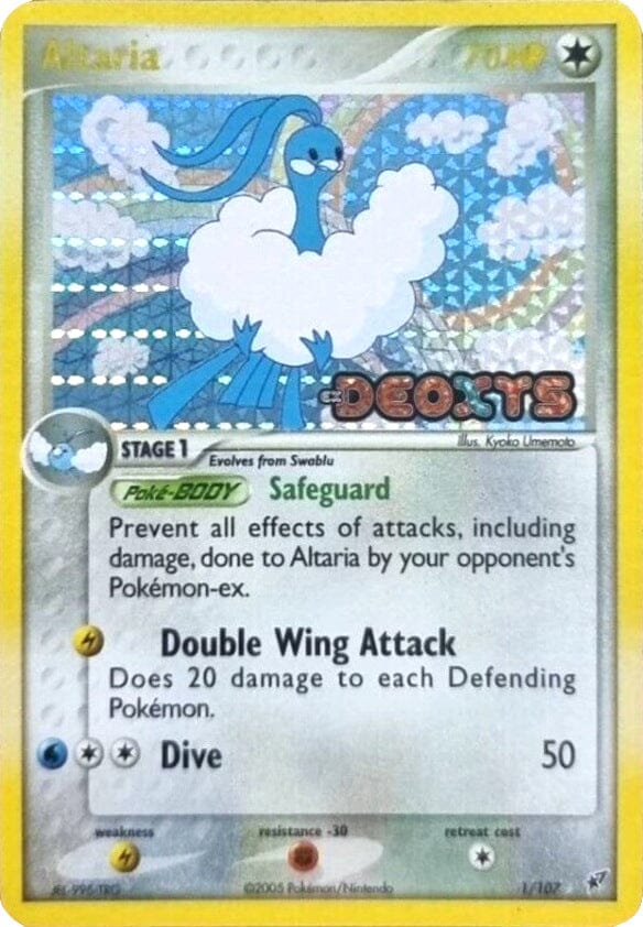 Altaria (1/107) (Stamped) [EX: Deoxys] Pokemon Single Pokémon  | Multizone: Comics And Games