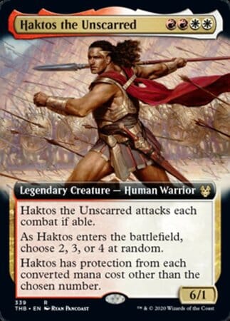 Haktos the Unscarred (Extended Art) [Theros Beyond Death] MTG Single Magic: The Gathering  | Multizone: Comics And Games