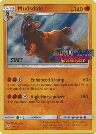 Mudsdale (SM20) (Staff Prerelease Promo) [Sun & Moon: Black Star Promos] Pokemon Single Pokémon  | Multizone: Comics And Games