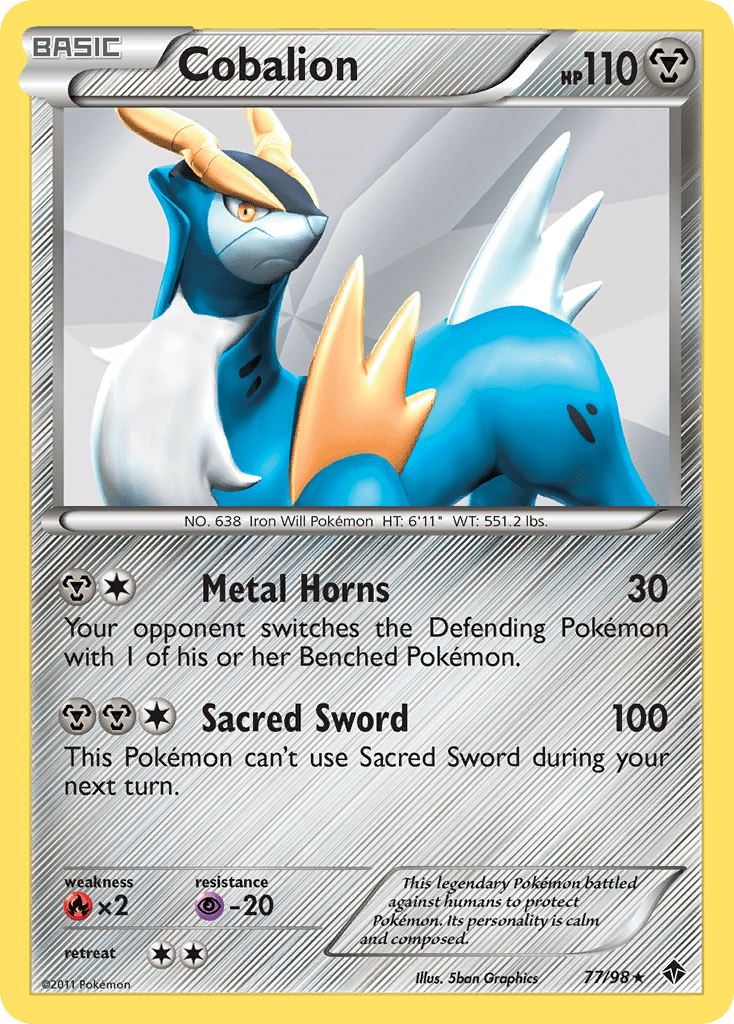 Cobalion (77/98) [Black & White: Emerging Powers] Pokemon Single Pokémon  | Multizone: Comics And Games