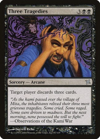 Three Tragedies [Betrayers of Kamigawa] MTG Single Magic: The Gathering  | Multizone: Comics And Games