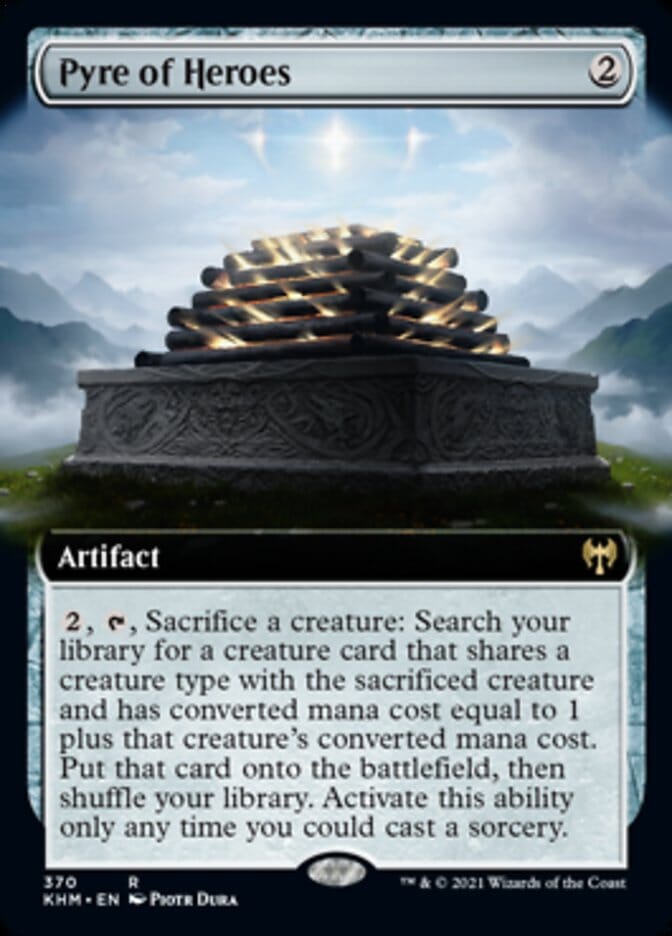 Pyre of Heroes (Extended Art) [Kaldheim] MTG Single Magic: The Gathering  | Multizone: Comics And Games