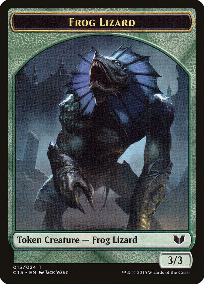 Frog Lizard Token [Commander 2015 Tokens] MTG Single Magic: The Gathering  | Multizone: Comics And Games