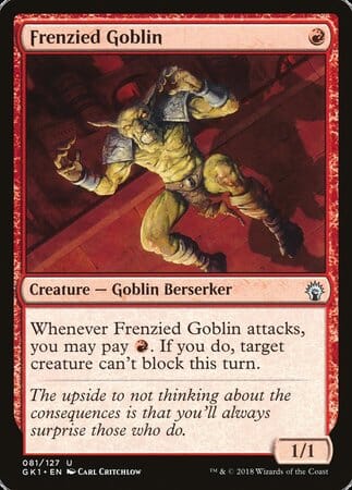 Frenzied Goblin [GRN Guild Kit] MTG Single Magic: The Gathering  | Multizone: Comics And Games