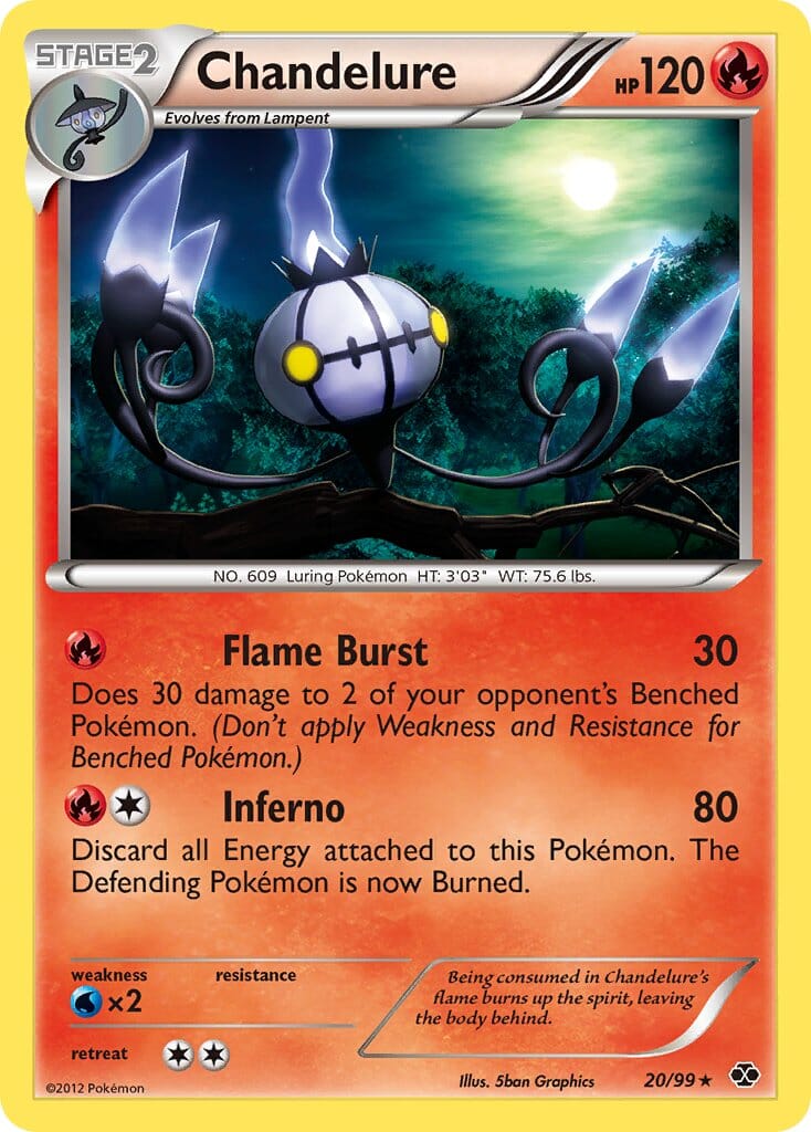 Chandelure (20/99) (Theme Deck Exclusive) [Black & White: Next Destinies] Pokemon Single Pokémon  | Multizone: Comics And Games