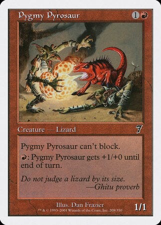 Pygmy Pyrosaur [Seventh Edition] MTG Single Magic: The Gathering  | Multizone: Comics And Games