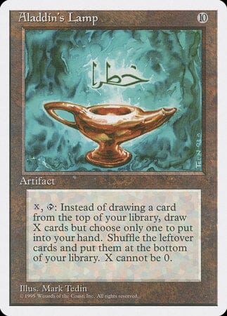 Aladdin's Lamp [Fourth Edition] MTG Single Magic: The Gathering  | Multizone: Comics And Games