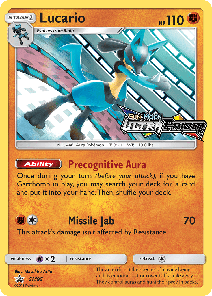 Lucario (SM95) (Prerelease Promo) [Sun & Moon: Black Star Promos] Pokemon Single Pokémon  | Multizone: Comics And Games
