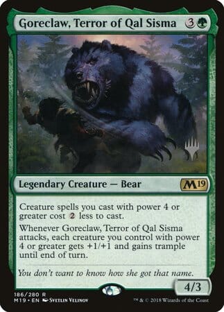 Goreclaw, Terror of Qal Sisma [Core Set 2019 Promos] MTG Single Magic: The Gathering  | Multizone: Comics And Games