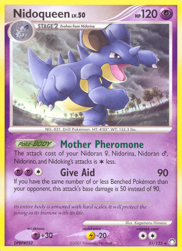 Nidoqueen (31/123) [Diamond & Pearl: Mysterious Treasures] Pokemon Single Pokémon  | Multizone: Comics And Games